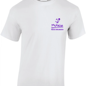 T-shirt Musicio verzorgt door HB-Creations via de site uwkleding.com