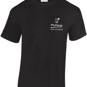 T-shirt Musicio verzorgt door HB-Creations via de site uwkleding.com